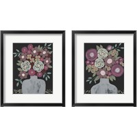 Framed 'Bundle of Flowers 2 Piece Framed Art Print Set' border=