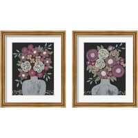 Framed 'Bundle of Flowers 2 Piece Framed Art Print Set' border=