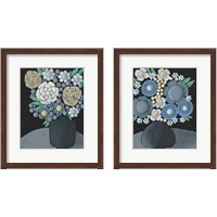 Framed 'Gathering Floral 2 Piece Framed Art Print Set' border=