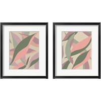 Framed Elongated Leaves 2 Piece Framed Art Print Set