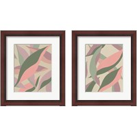Framed Elongated Leaves 2 Piece Framed Art Print Set