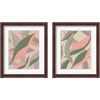 Framed Elongated Leaves 2 Piece Framed Art Print Set