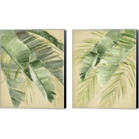 Framed 'Banana Palms 2 Piece Canvas Print Set' border=