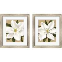 Framed Magnolia on Gold 2 Piece Framed Art Print Set
