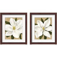Framed Magnolia on Gold 2 Piece Framed Art Print Set