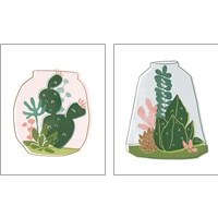 Framed 'Terrarium Cameo 2 Piece Art Print Set' border=