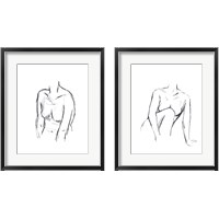 Framed Sketched Figure 2 Piece Framed Art Print Set