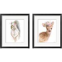 Framed 'Wild for Flowers 2 Piece Framed Art Print Set' border=