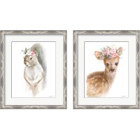 Framed 'Wild for Flowers 2 Piece Framed Art Print Set' border=