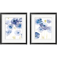 Framed Delicate Poppies Blue 2 Piece Framed Art Print Set