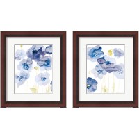 Framed Delicate Poppies Blue 2 Piece Framed Art Print Set