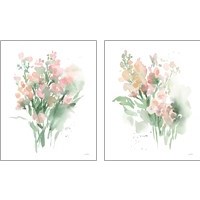 Framed 'Vibrant Blooms 2 Piece Art Print Set' border=