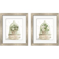 Framed Floral Cloche 2 Piece Framed Art Print Set