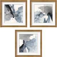 Framed 'Winter Current 3 Piece Framed Art Print Set' border=