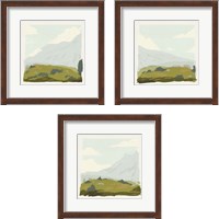 Framed 'Alpine Ascent  3 Piece Framed Art Print Set' border=