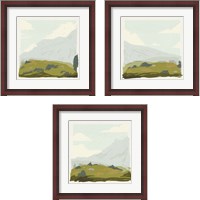 Framed 'Alpine Ascent  3 Piece Framed Art Print Set' border=