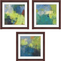 Framed 'Gawsy  3 Piece Framed Art Print Set' border=