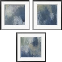 Framed Azure Blend  3 Piece Framed Art Print Set