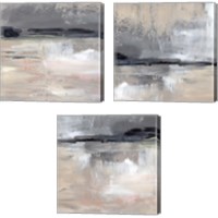 Framed 'Dusk Reflections 3 Piece Canvas Print Set' border=