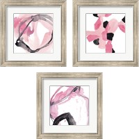 Framed 'Salon Rouge 3 Piece Framed Art Print Set' border=