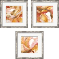 Framed 'Sunset Marble 3 Piece Framed Art Print Set' border=