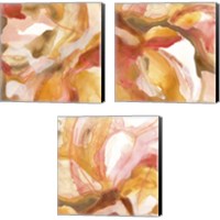Framed 'Sunset Marble 3 Piece Canvas Print Set' border=