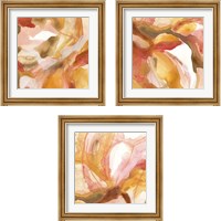 Framed 'Sunset Marble 3 Piece Framed Art Print Set' border=