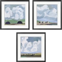 Framed Quiet Village 3 Piece Framed Art Print Set