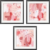 Framed 'Pink Sky 3 Piece Framed Art Print Set' border=