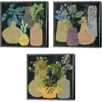 Framed 'Decorative Vases 3 Piece Canvas Print Set' border=