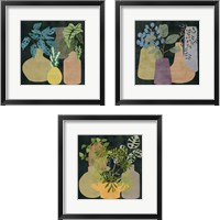 Framed 'Decorative Vases 3 Piece Framed Art Print Set' border=