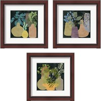Framed 'Decorative Vases 3 Piece Framed Art Print Set' border=