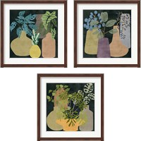 Framed 'Decorative Vases 3 Piece Framed Art Print Set' border=