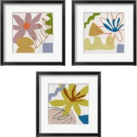 Framed Flower Petals 3 Piece Framed Art Print Set