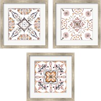 Framed 'Summertime Ceramic 3 Piece Framed Art Print Set' border=