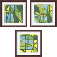 Framed 'Summer 3 Piece Framed Art Print Set' border=