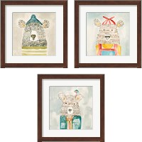 Framed 'Lids Bear 3 Piece Framed Art Print Set' border=