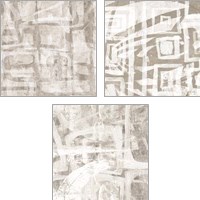 Framed 'Intertwined  3 Piece Art Print Set' border=