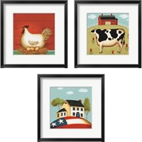 Framed 'My Home 3 Piece Framed Art Print Set' border=