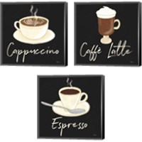 Framed 'Fresh Coffee 3 Piece Canvas Print Set' border=
