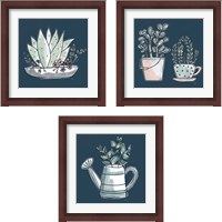 Framed 'Plants Life 3 Piece Framed Art Print Set' border=