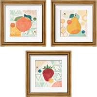 Framed 'Fruit Frenzy 3 Piece Framed Art Print Set' border=