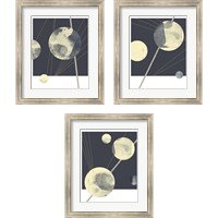 Framed 'Planetary Weights 3 Piece Framed Art Print Set' border=