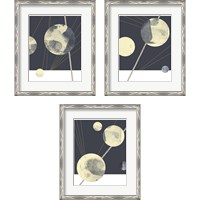 Framed 'Planetary Weights 3 Piece Framed Art Print Set' border=