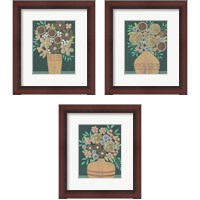 Framed Flower Garden Bouquet 3 Piece Framed Art Print Set