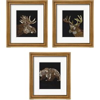 Framed 'Forest Dweller 3 Piece Framed Art Print Set' border=