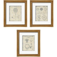 Framed 'Patented Sport 3 Piece Framed Art Print Set' border=