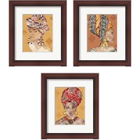 Framed African Flair Warm 3 Piece Framed Art Print Set