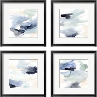 Framed 'Kai 4 Piece Framed Art Print Set' border=