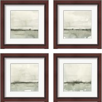 Framed 'Winter Reflections 4 Piece Framed Art Print Set' border=